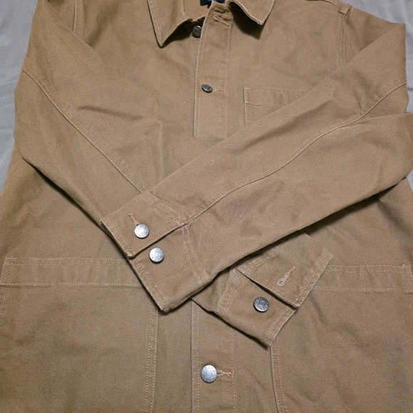 Men's tan canvas chore jacket - Picture 5 of 6